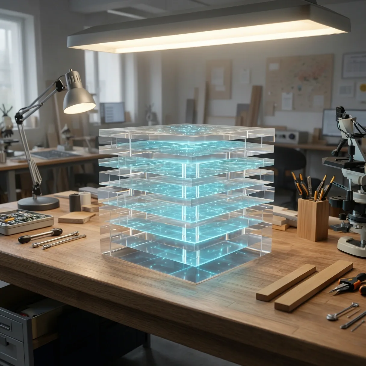 Architectural studio workspace for NLP design